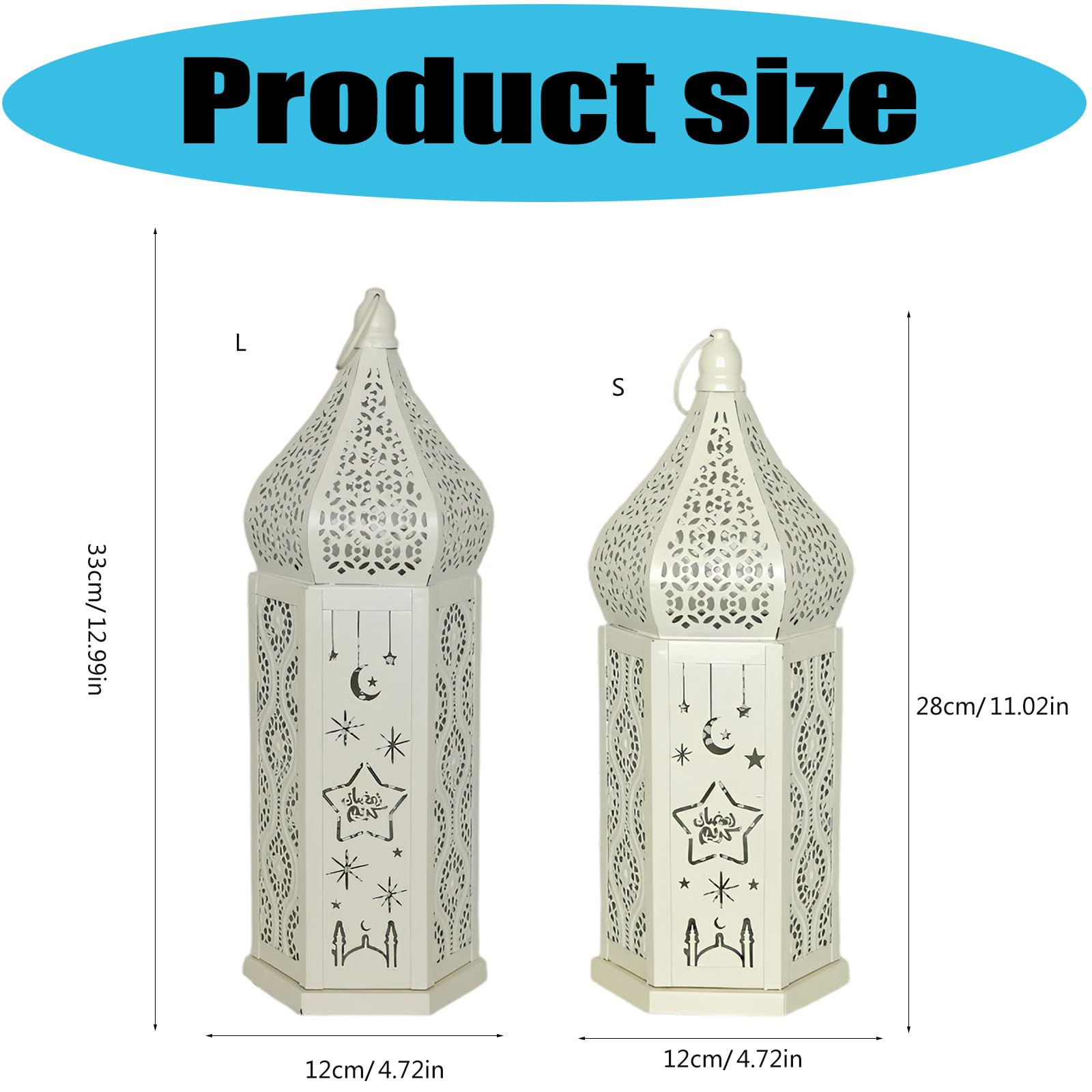 Lanterne decorative marocchine, portacandele in metallo con lanterne, dorate, cave, decorazioni per la casa, per esterni e interni