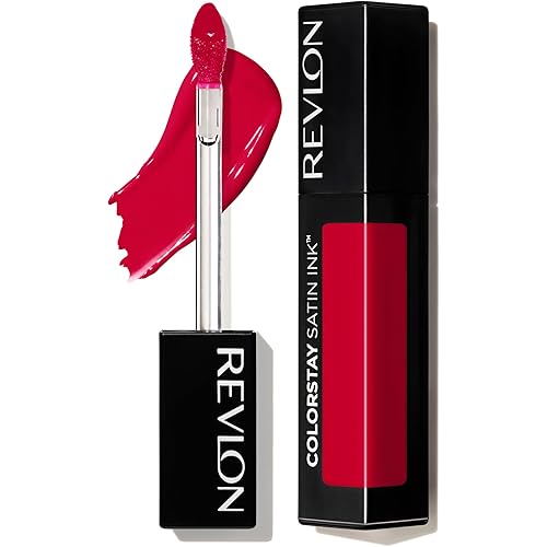 Revlon ColorStay Satin Ink Liquid Lipstick, Longwear Rich Lip Colors, Formulated with Black Currant Seed Oil, 019 My Own Boss, 0.17 fl oz