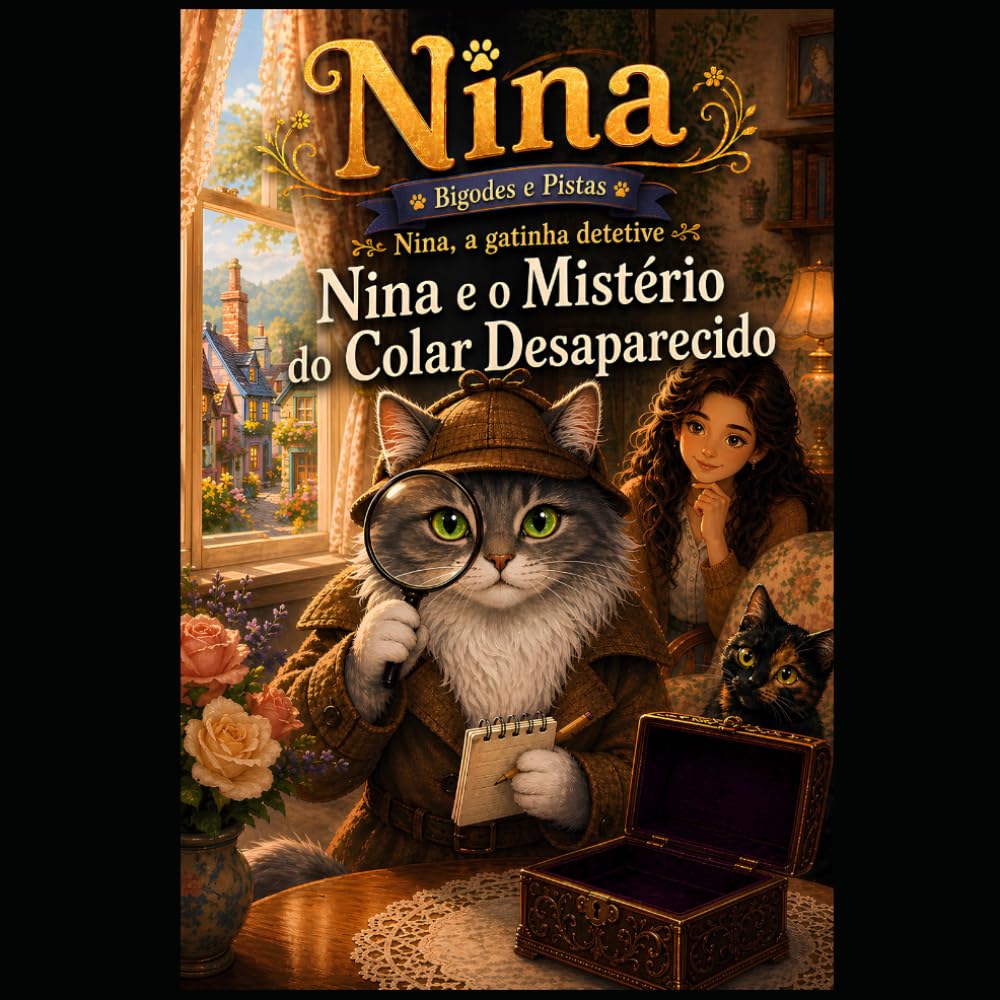 Nina e o Mistério do Colar Desaparecido: Bigodes & Pistas: Uma aconchegante história de mistério felino para crianças de 4 a 9 anos: 1