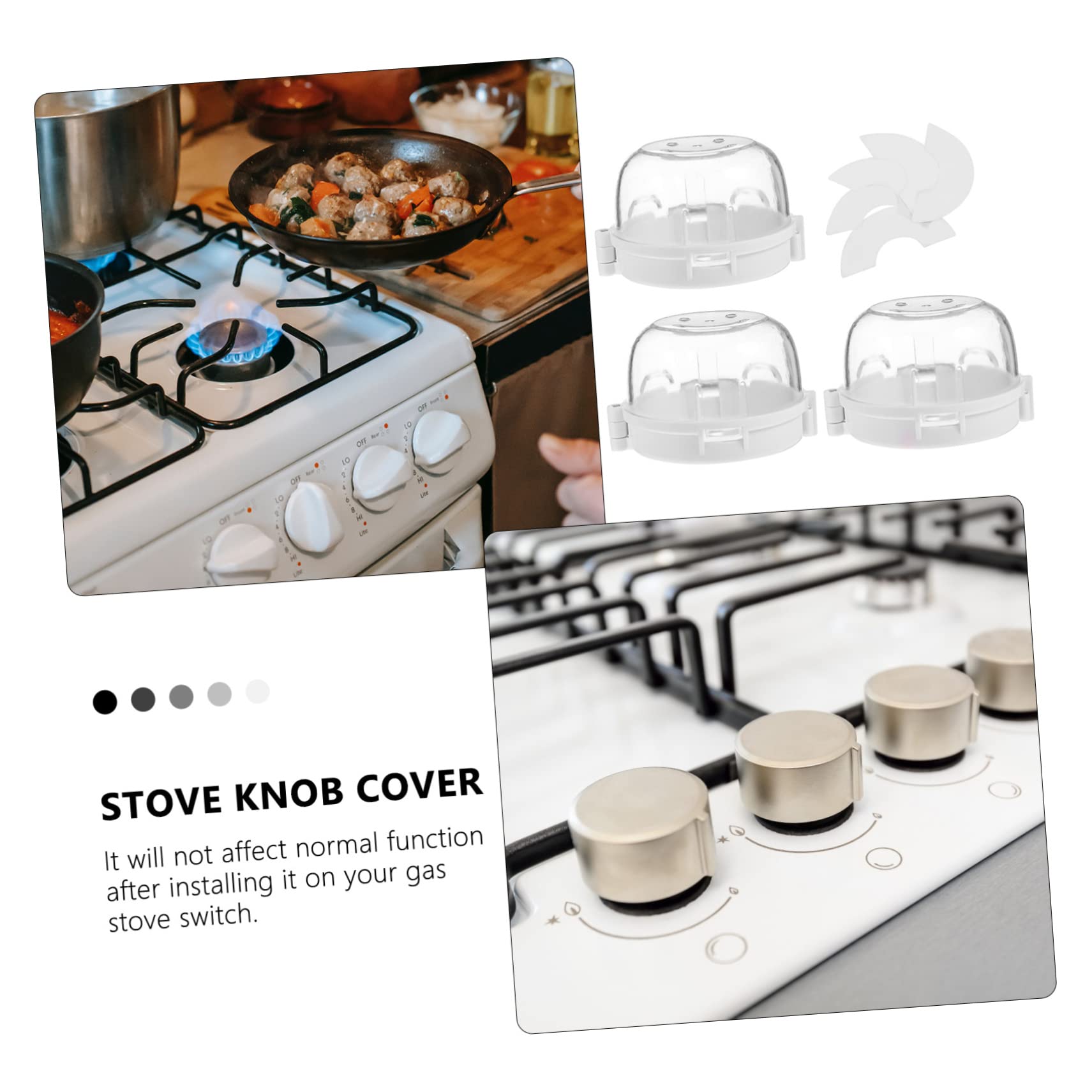 Beatifufu Oven Knob Cover 3 Pcs Stove Guard Set for Gas Stove and Oven Child Safety Protection