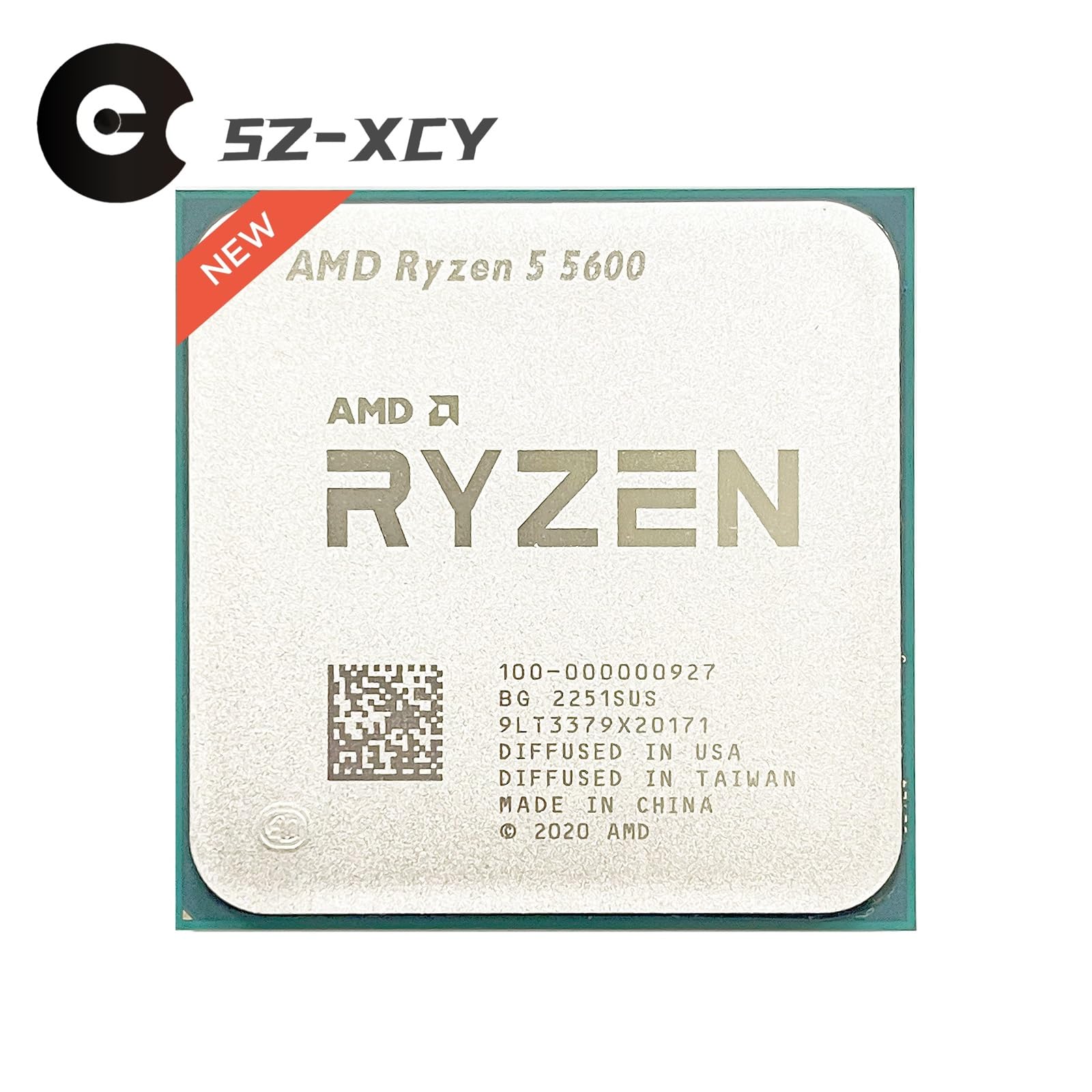 Elaborazione dati informatici Processore CPU Ryzen 5 5600 R5 3, GHz 6-Core 12-Thread 7NM L3=32M 100-000000927 Socket AM4 e senza dispositivo di raffreddamento