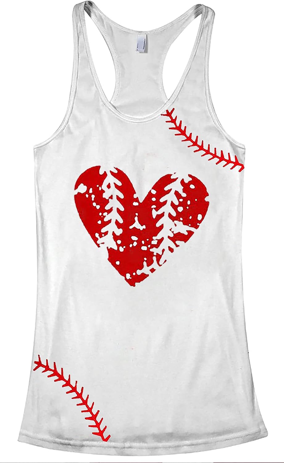 Baseball Tanks Top Women Love Baseball Graphic Shirts Baseball Sleeveless Tops Casual Workout Vest Shirt - Image 2