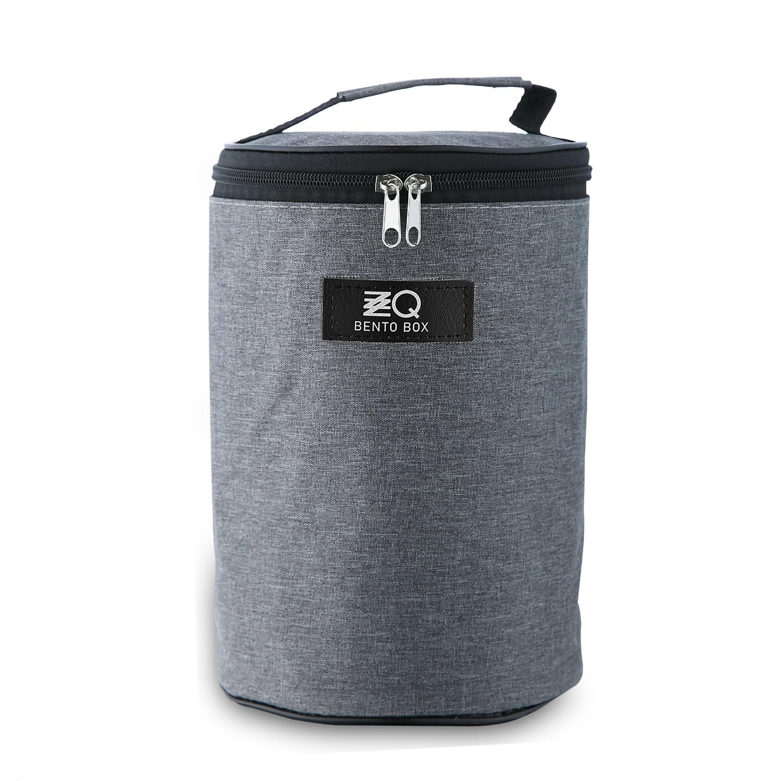 Boîte à déjeuner Bento pour adultes/adolescents, boîtes à déjeuner empilables à 3 niveaux avec sac – Cuillère intégrée, boîtes à salade sans BPA, anti-fuite, passe au micro-ondes (noir)