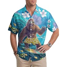 Summer Short Sleeve Button Down Shirt Men, Funny Hawaiian Top, Summer Gifts