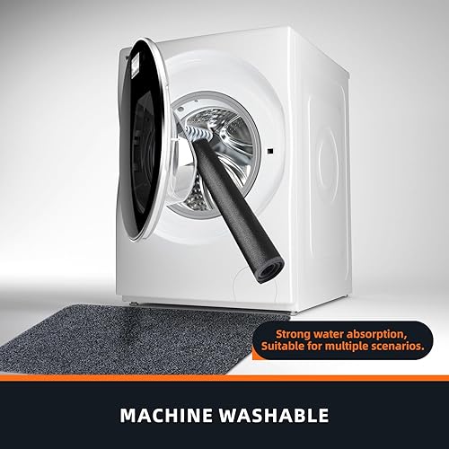 Miniatura 7 de Tapete de interior, lavable a máquina, tapete de entrada, tapete de limpieza de suelas, tapetes suaves utilizados en múltiples escenarios, tapetes