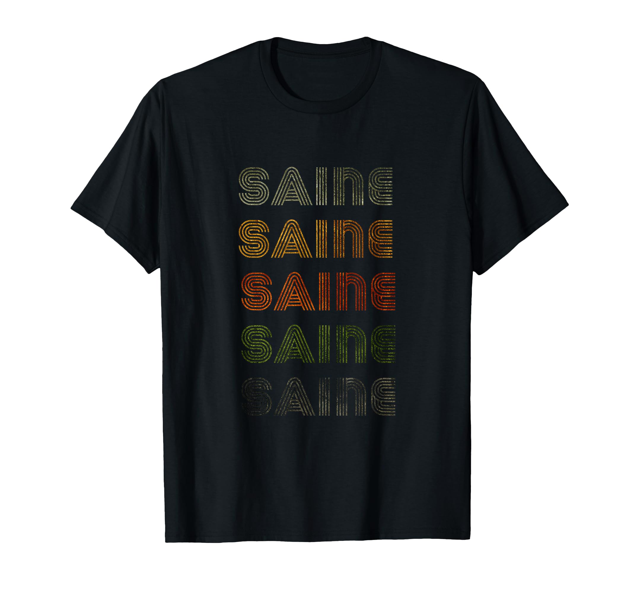 Love Heart Saine Tee Grunge Vintage Style Black Saine T-Shirt