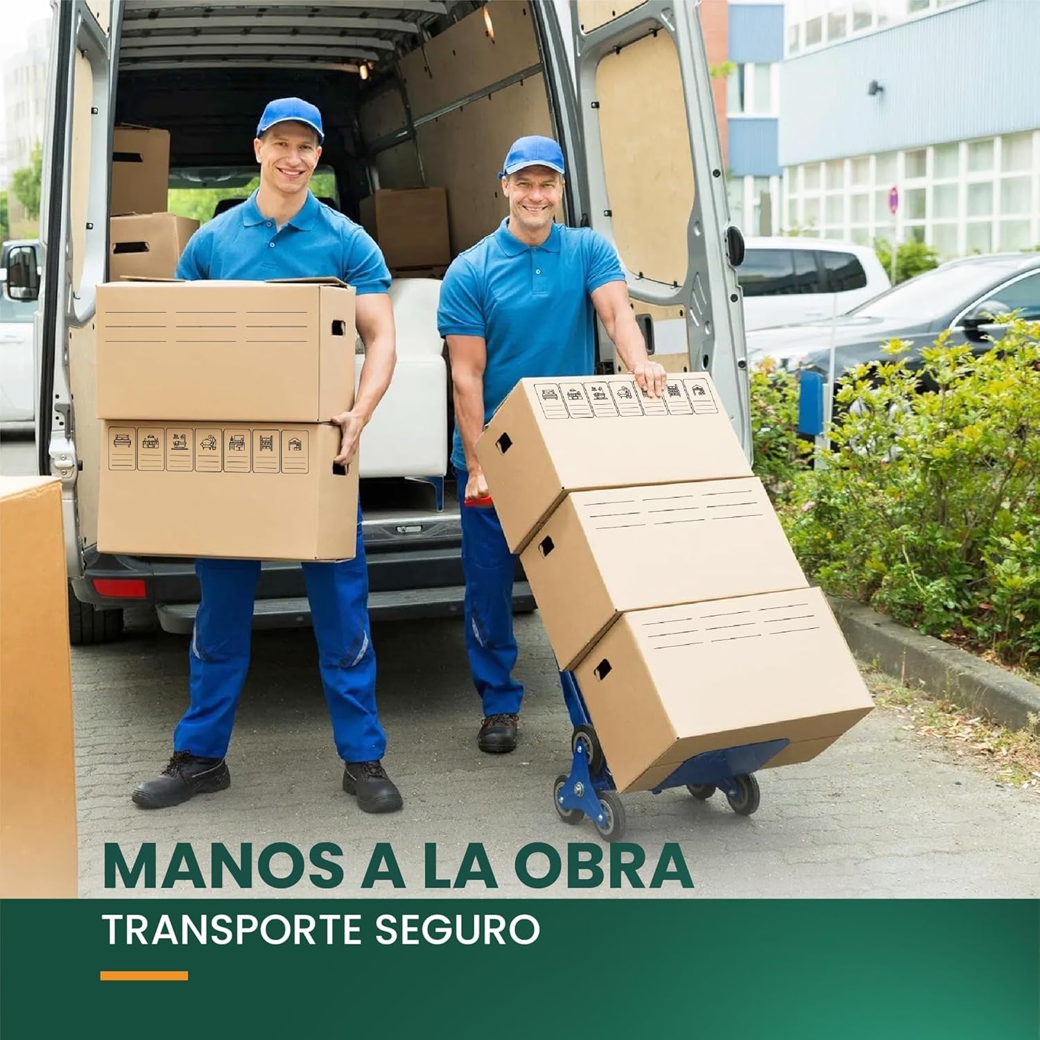 GROWMANIA Pack 20 Cajas de Cartón 50 x 30 x 30 | Cajas Ultra Resistentes para Mudanza y Almacenaje con Iconos Identificativos y Asas Fácil Transporte Marron | Aptas para Envíos