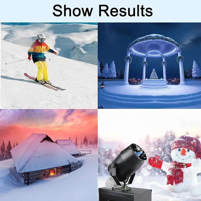 Máquina profesional de nieve 2000W portátil con control remoto miniatura 3