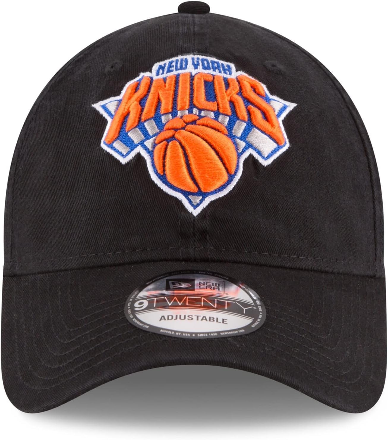 New Era NBA Core Classic 9TWENTY Adjustable Hat Cap One Size Fits All (New York Knicks Black) - Image 2