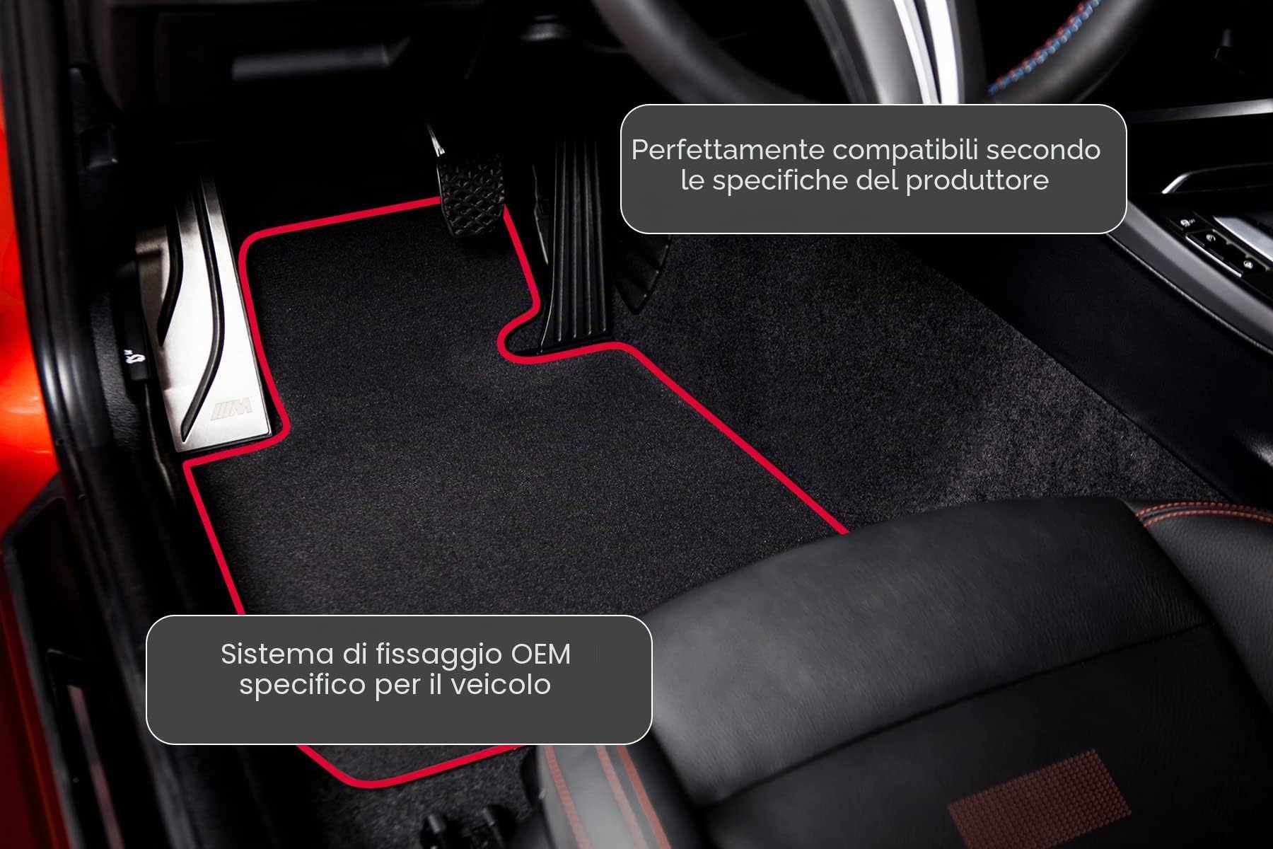 tuning-art SF003 Tappetini Sportline-Design per BMW 1 Series E87 5-Porte 2004-2011