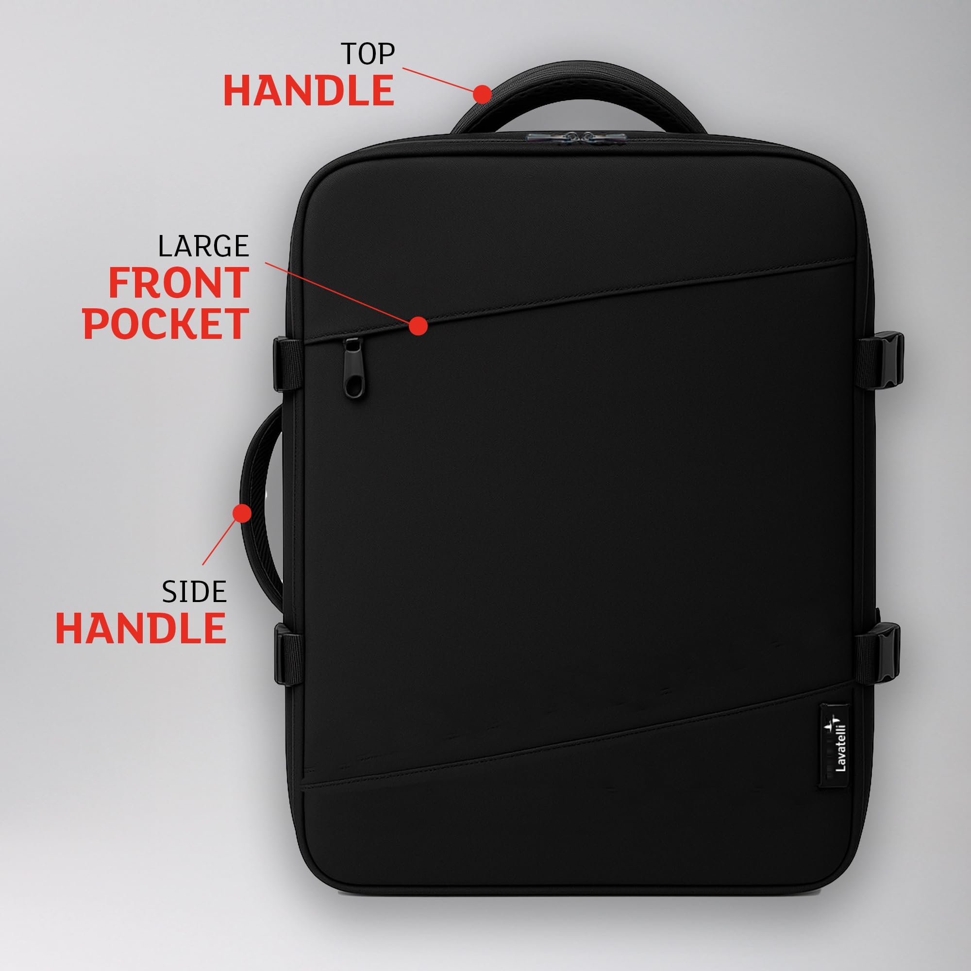 Lavatelli, Mochila Vacío Ryanair 40x30x20 + Bomba USB-C & 2 Bolsas 40x45 | Vac-u-Bag, Equipaje de Mano Low Cost EasyJet | Mochila Premium de Viaje
