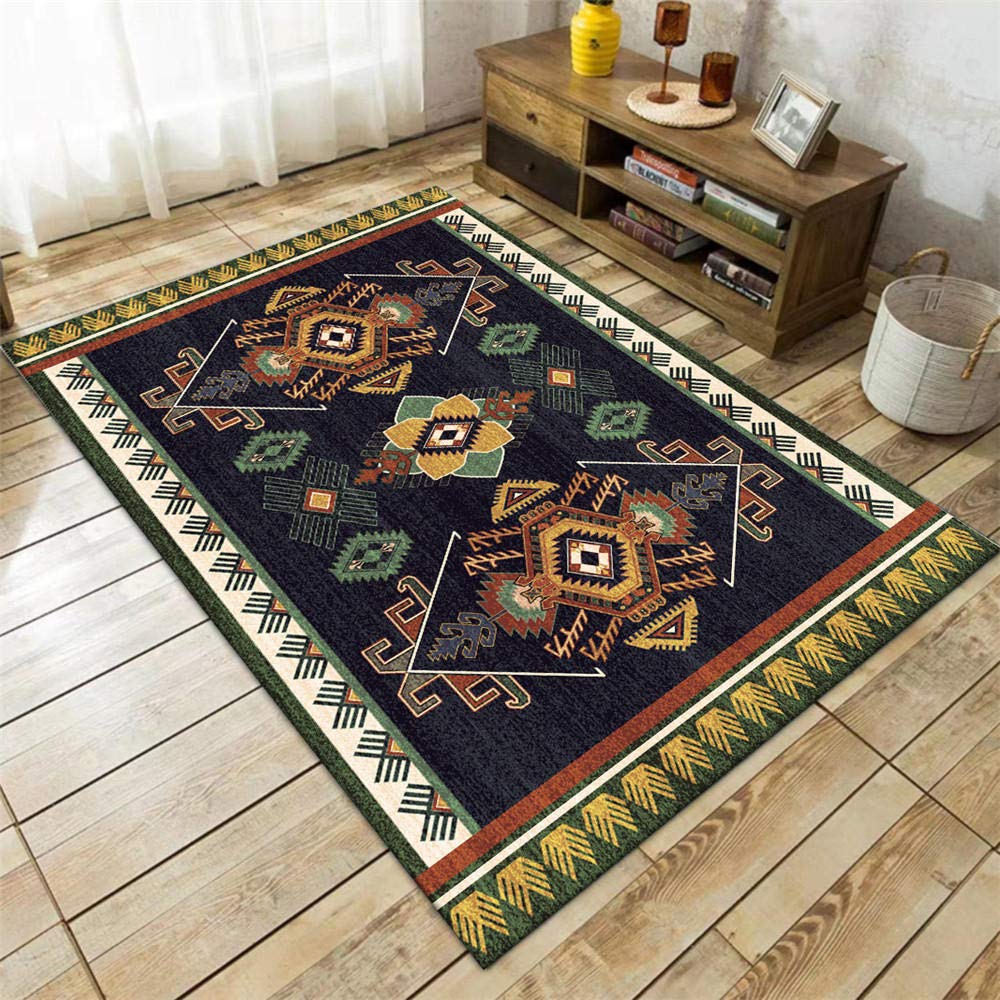 Tapis contemporain anti-poussière épaisseur 0.7cm pour grand salon