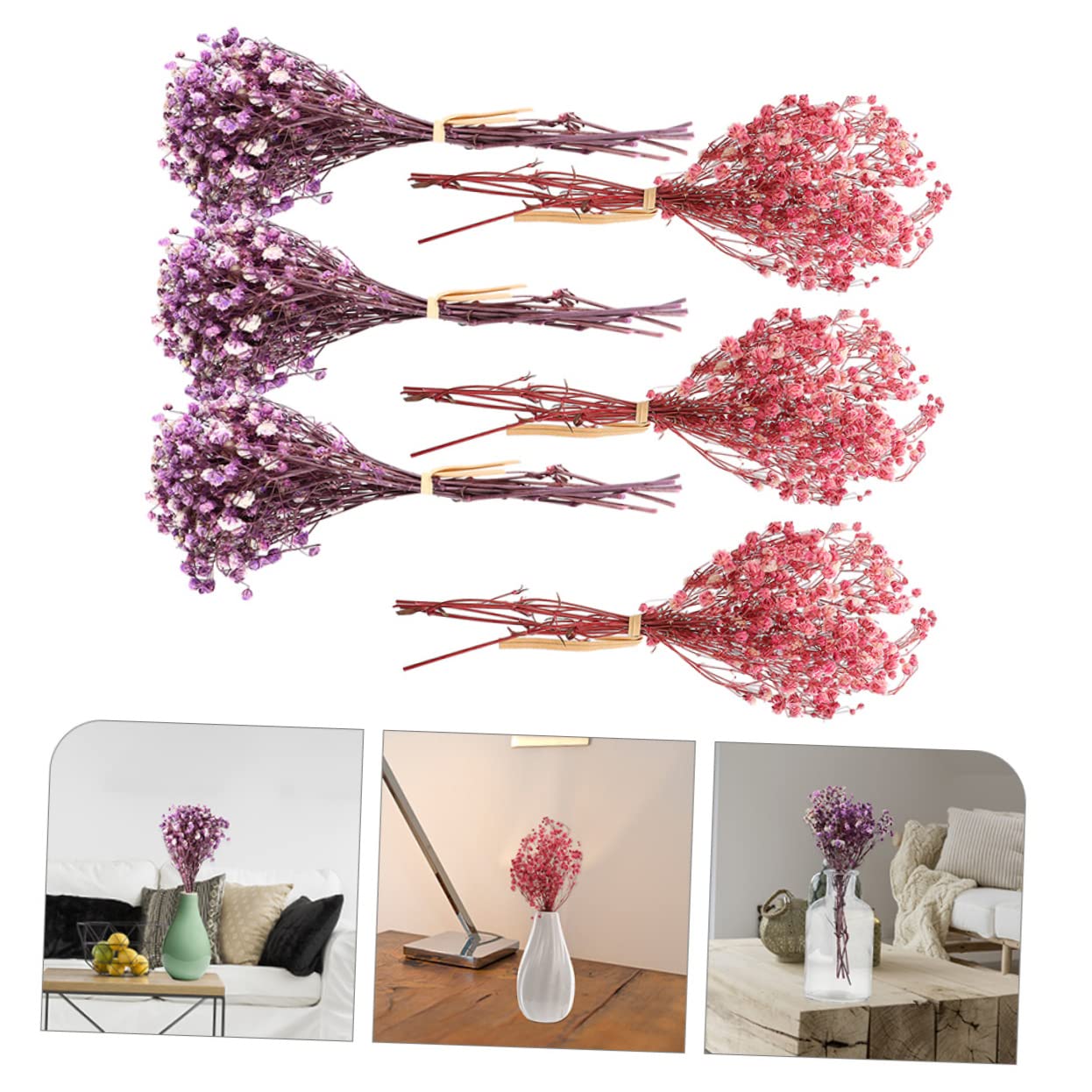 PRETYZOOM 30stücke Trockenblumenstrauß Aus Künstlichem Gypsophila Hochzeits Und Heimdekoration Blumenarrangements Für Vasen Langlebig Und Pflegeleicht Fotorequisit
