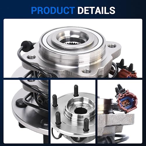 Miniatura 4 de Autoround 541004 Par de bujes de rueda trasera y conjunto de rodamientos para Nissan Pathfinder 2004/Armada 2005-2012, Infiniti QX56 2004-2010, 6