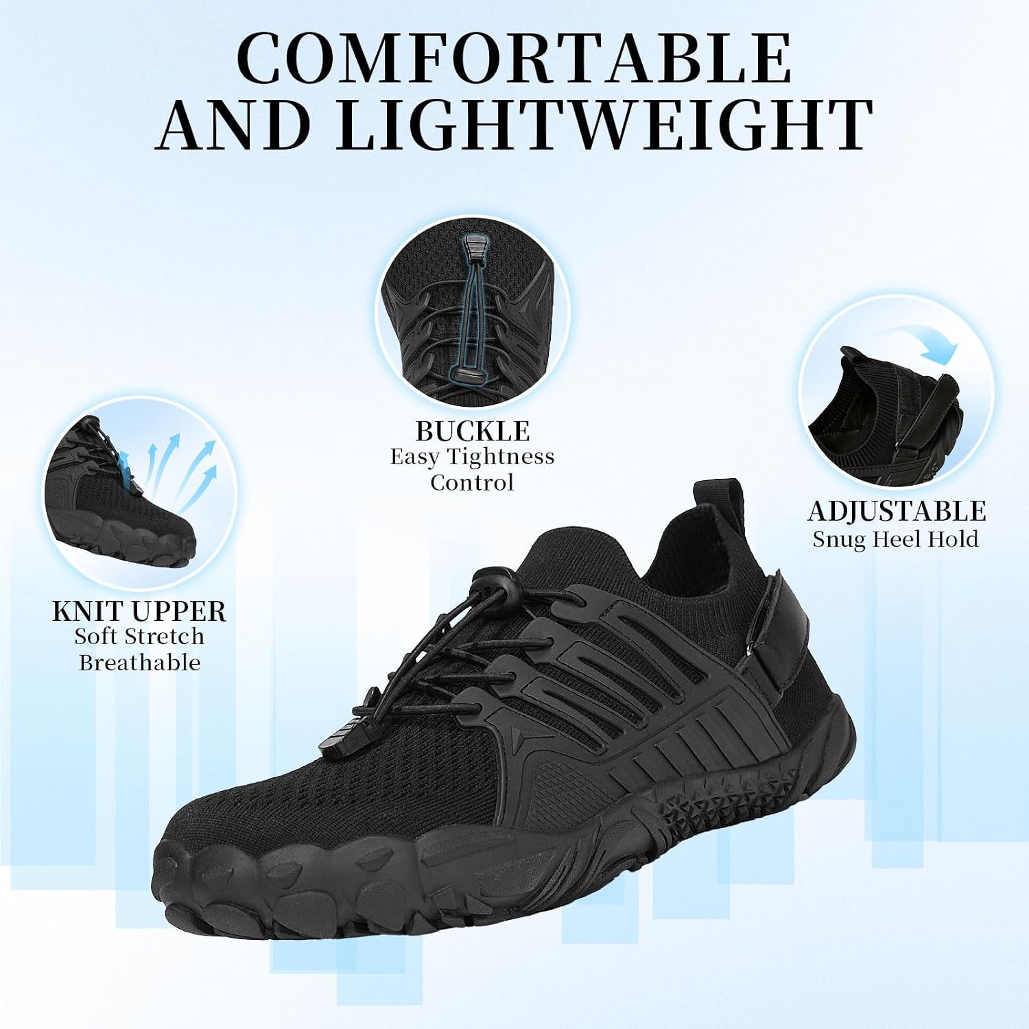 Men's Barefoot Trail Running Shoes Wide Toe Box