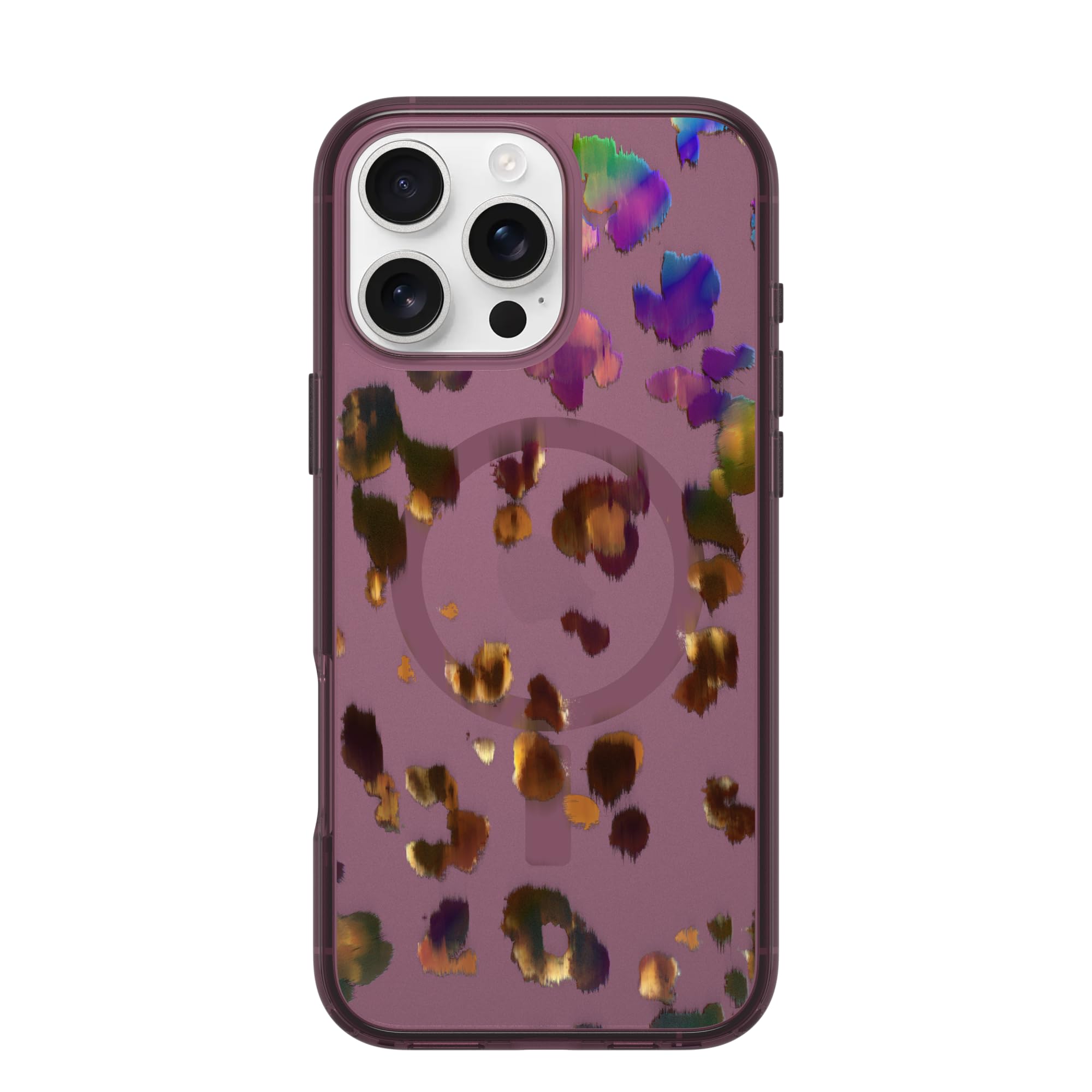 OtterBox iPhone 16 Pro Max Symmetry Series Clear Case - Pink Leopard Print