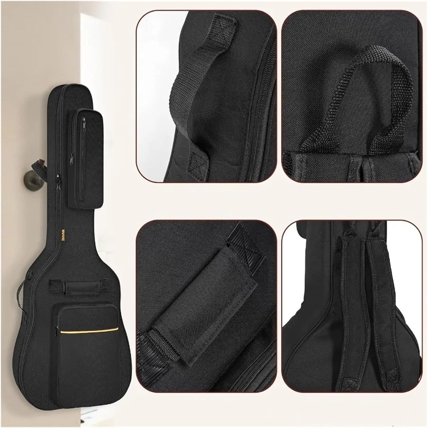Dust Cover Acoustic Guitar Bag Water Resistent Dual Adjustable Shoulder Strap Case No Padding