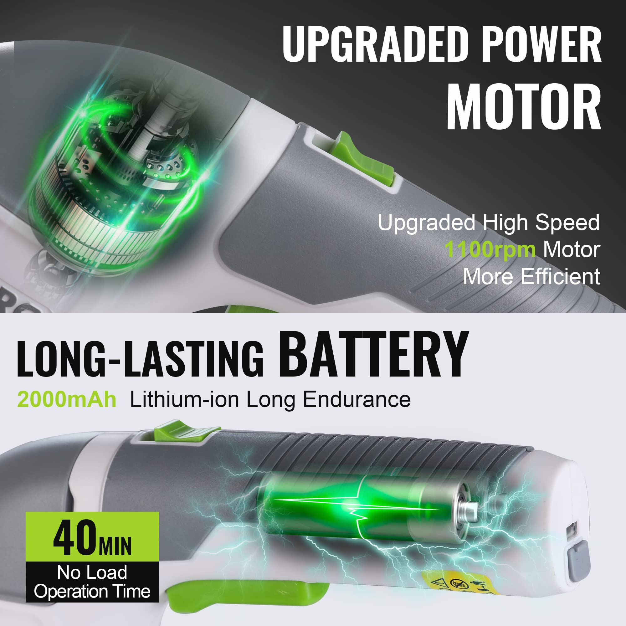 Cisaille Sans Fil WORKPRO 3,6V - Taille-Herbes Et Sculpte-Haie 2 En 1 - Batterie 2000mAh - Jardinage Facile