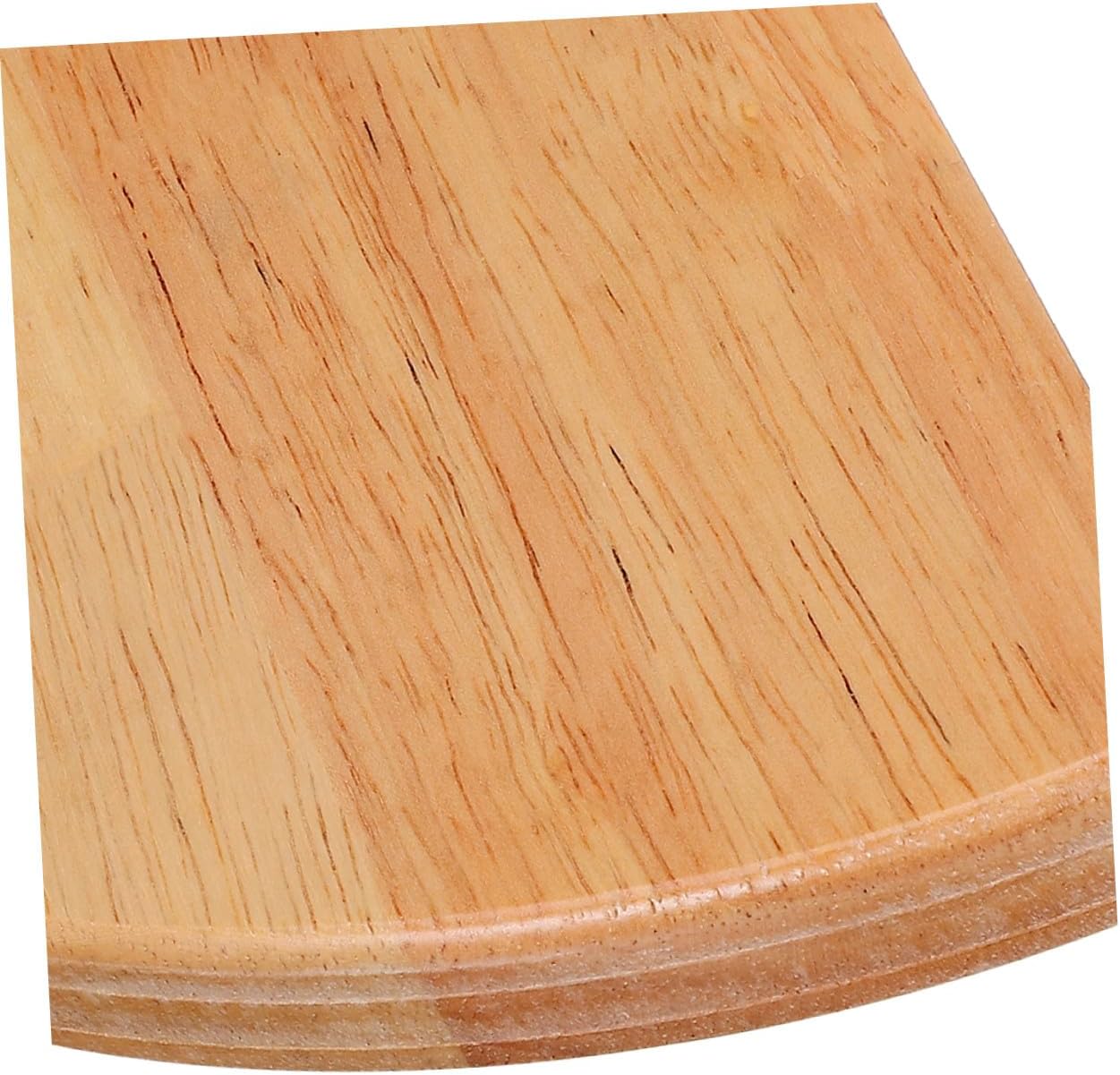 TOYANDONA 2pcs Rubber Wood Curved Corner Shelf Wall-Mounted Storage Rack for Bathroom Kitchen Bedroom Handmade Space-Saving Floating Shelves for Shower and Home Organization