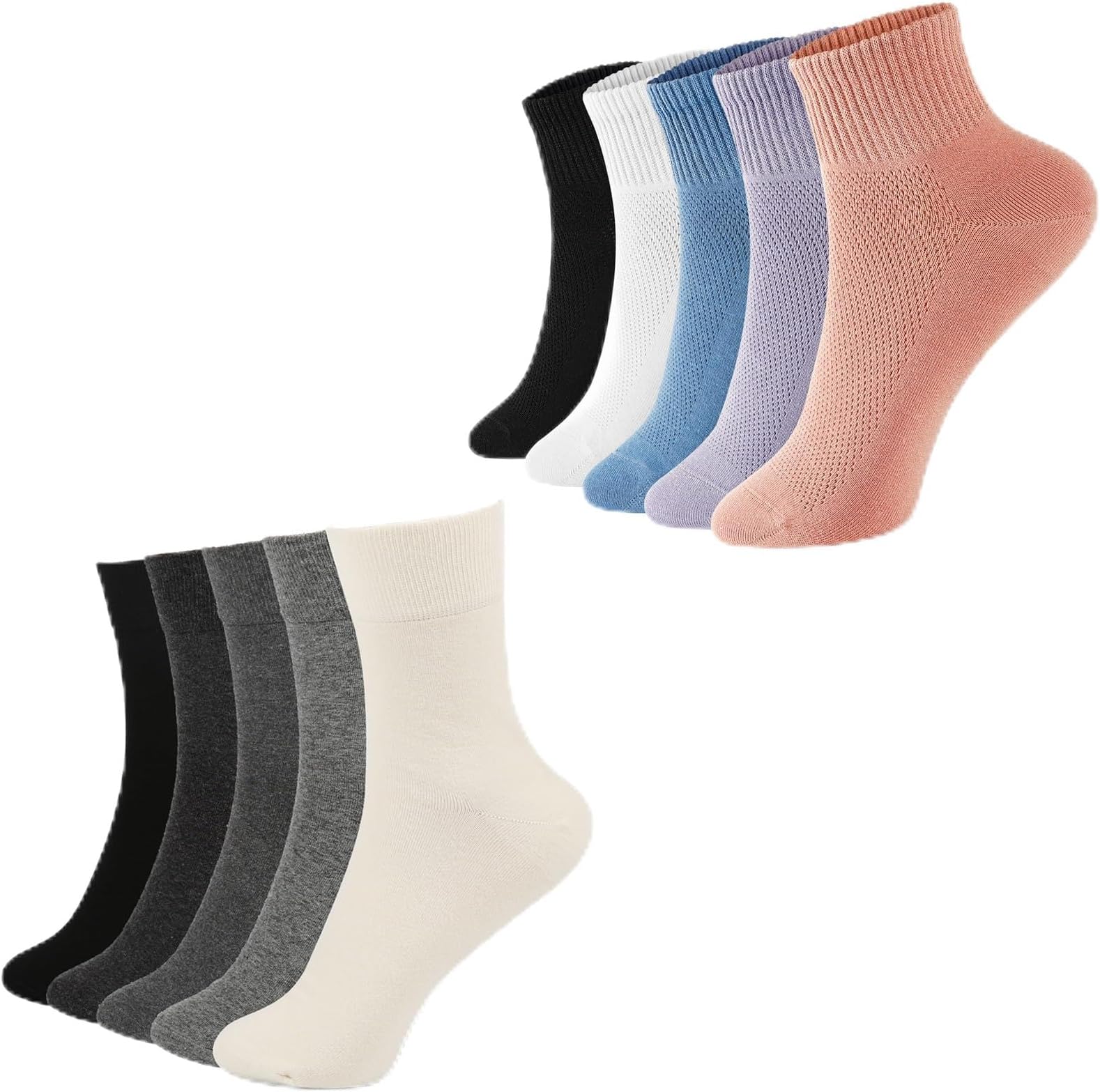 FGZWomens Thin Cotton Socks