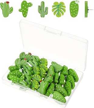 Push Pins Set 30pcs Thumb Tack Push Pins Plants Pushpins Tacks