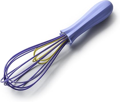 Zeal Stick Non-Scratch Double Headed Balloon Whisk, Silicone, Purple, 26 cm