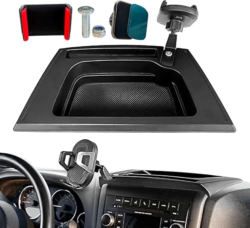 Soporte de teléfono celular Jeep Wrangler JK 2011-2017 Jeep Wrangler JK JKU de 2 puertas y 4 puertas, soporte de teléfono multimontaje con brazo de