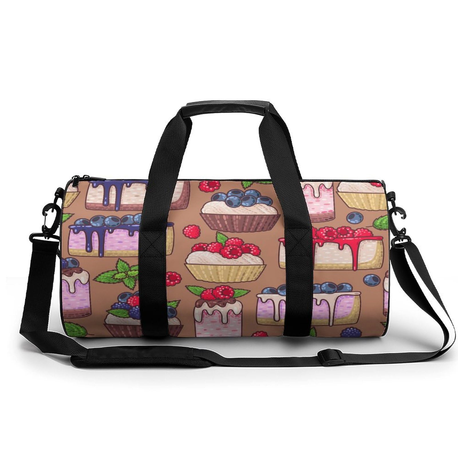 Sac week-end myrtille fraise compact de 45x23x23cm - 8