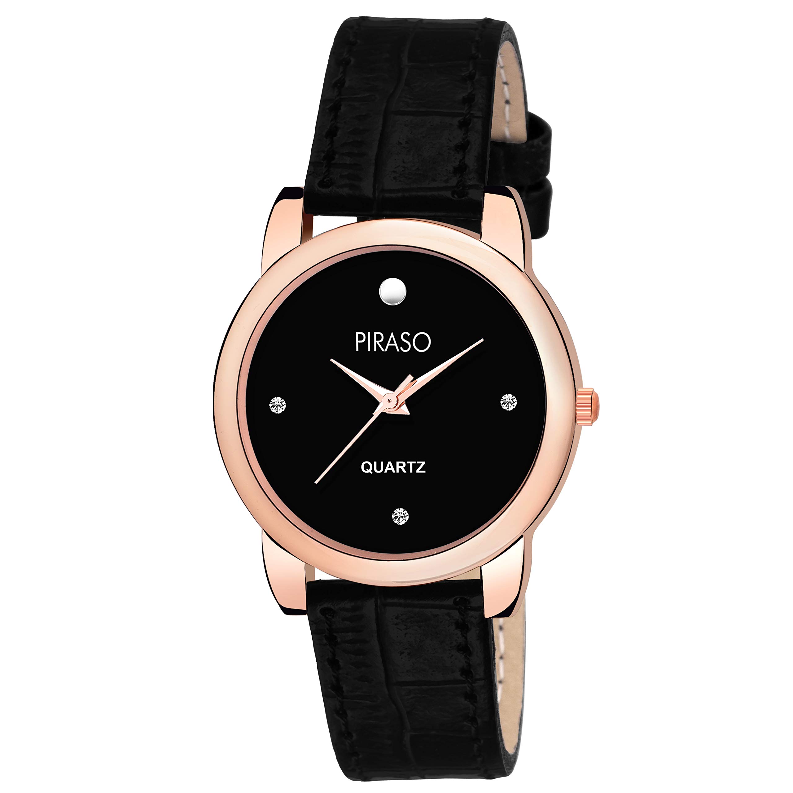 PIRASO Times White Dial Rich Look Analogue Watch for Girls - Womens -0052-WH (Copper Black) (B07Q2ZHTJX) Amazon Price History, Amazon Price Tracker