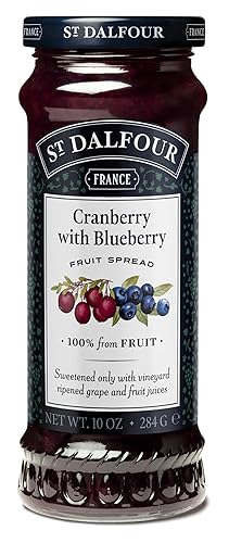 Arándano y Blueberry fruta Spread 10 oz (Caso de 6)