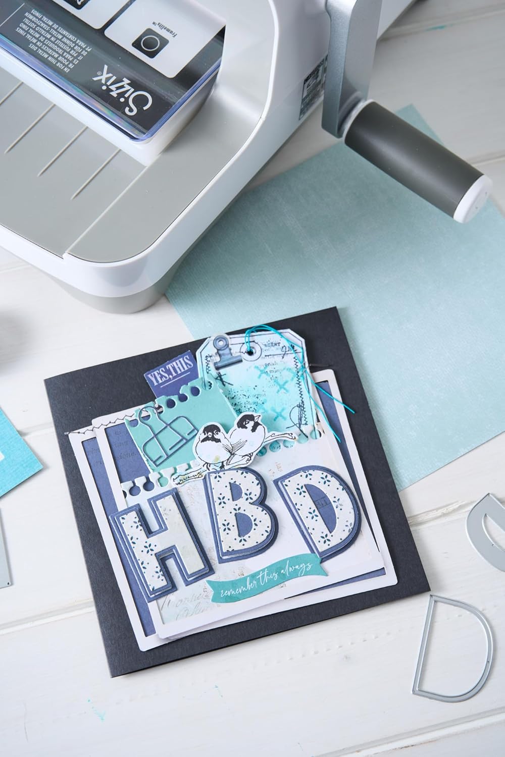 Sizzix Thinlits Die Set, This or That 2 inch Alphabet by 49 and Market, 52 Cutting Dies