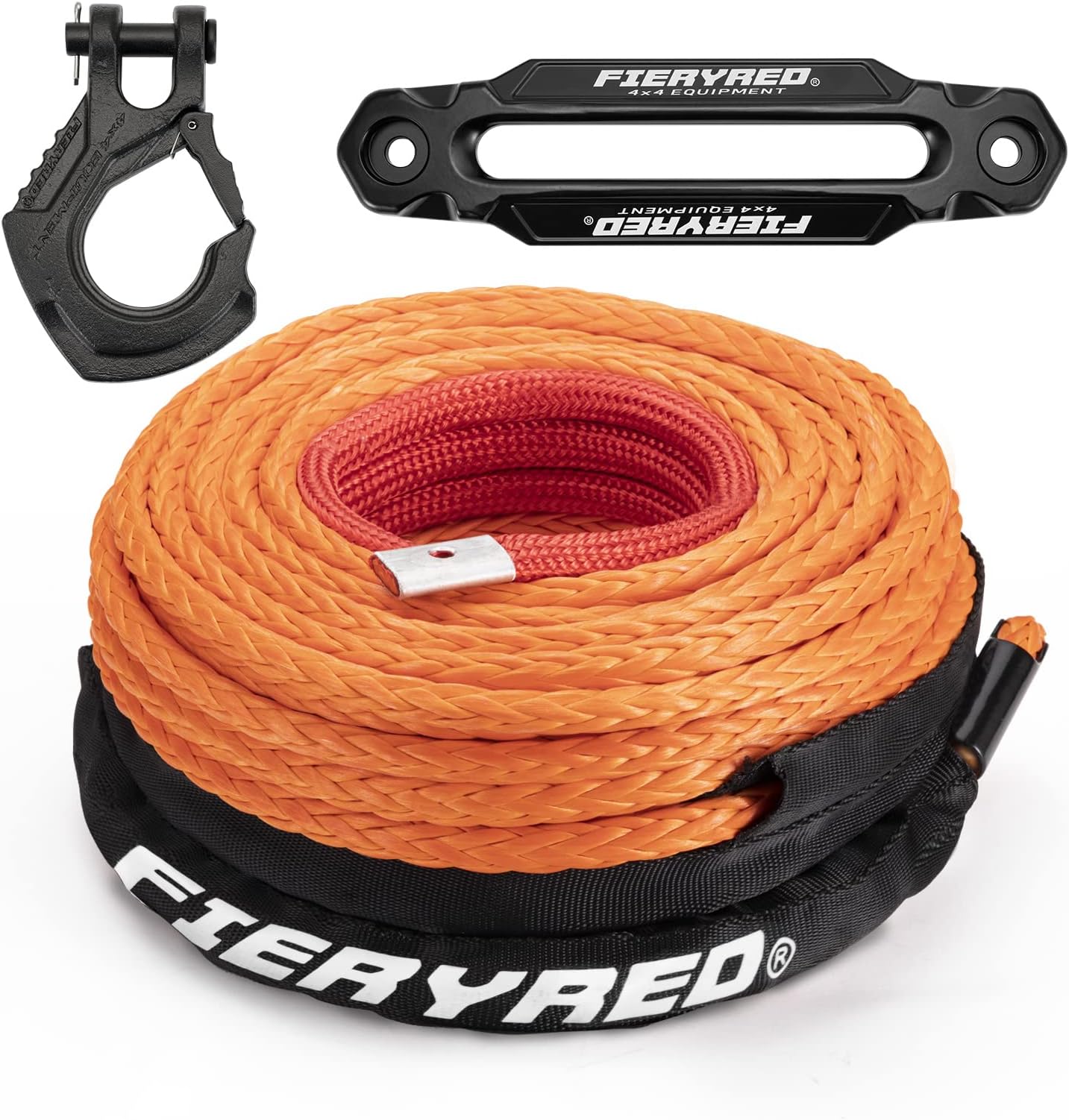 Amazon.com: WANLIAN 3/8'' x 50ft Synthetic Winch Rope 1cm x 15m Nylon ...