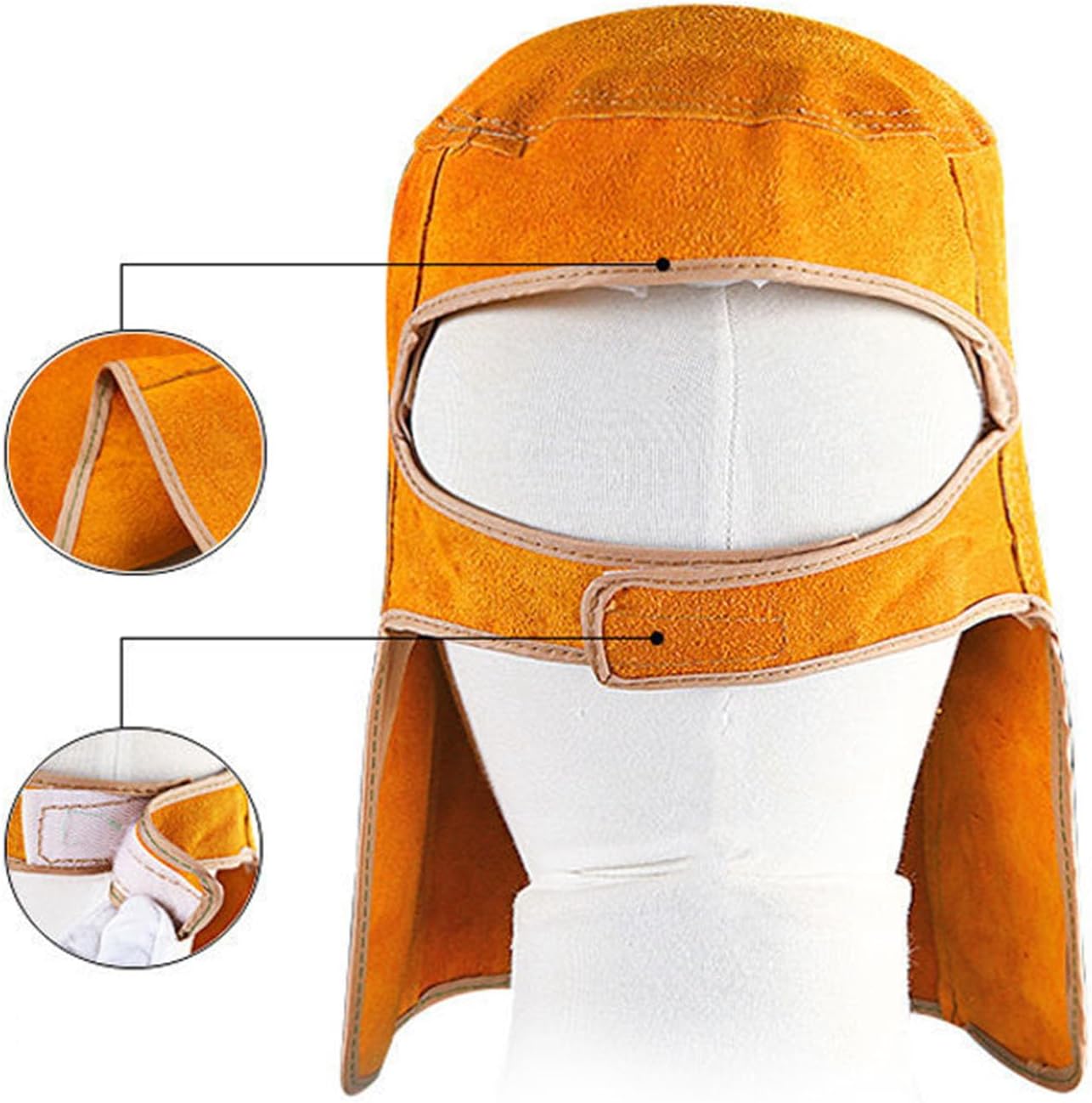 Protective Leather Welding Hood