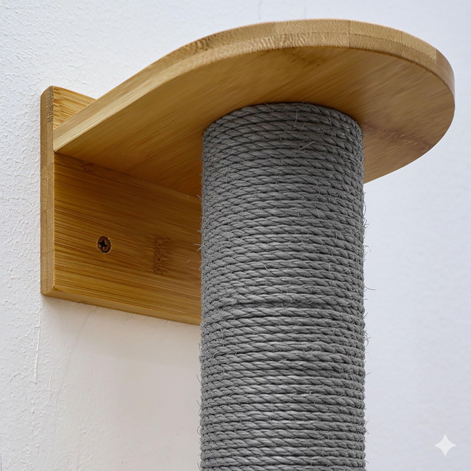 eyepower 130 cm Wandkratzbaum Luna mit 2 Plateaus zum Klettern - Kratzbaum Groß für Katzen - Kletterbaum mit Wandhalterung - Katzenbaum zur Wandmontage - Kletterwand Katze Kratzstamm Kratzsäule Wand