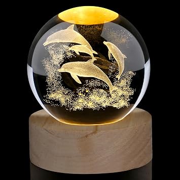 crystal ball dolphin shape gifts for women glass animal ornaments paperweight dolphin ornament gifts for women