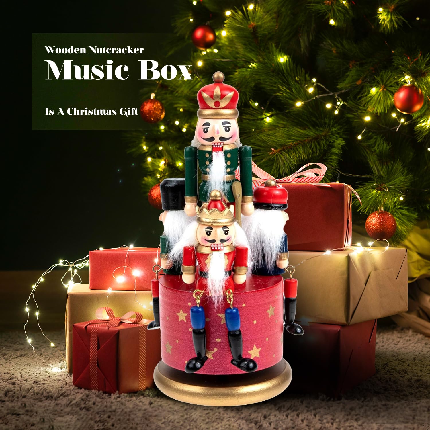 Casse-Noisette Chasseur En Bois 38 Cm – Décoration Noël Et Thanksgiving, Figurine Avec Dinde Pour étagère Ou Cheminée