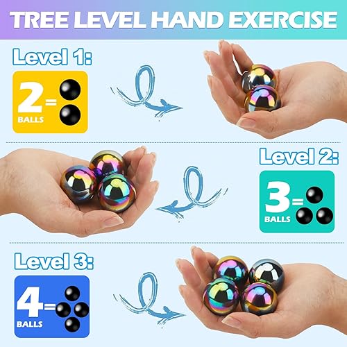 Miniatura 3 de Juguete para aliviar el estrés para adultos, imanes grandes, hematita, huevo de serpiente de cascabel, juego de juguetes magnéticos grandes, anillos