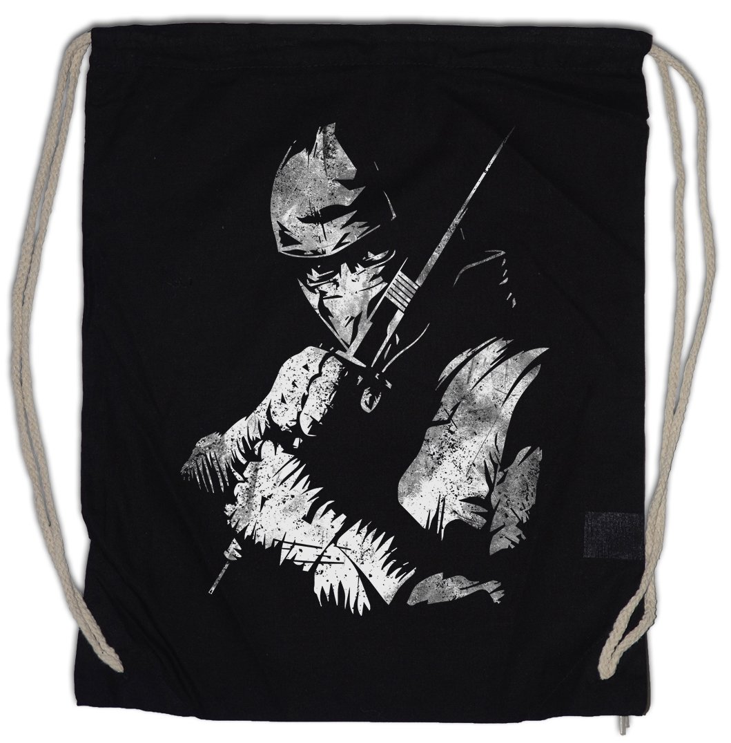 Urban Backwoods The Last Ninja Drawstring Gym Sack - Cotton Backpack Bag For Sports, Travel & Everyday Use - View #5