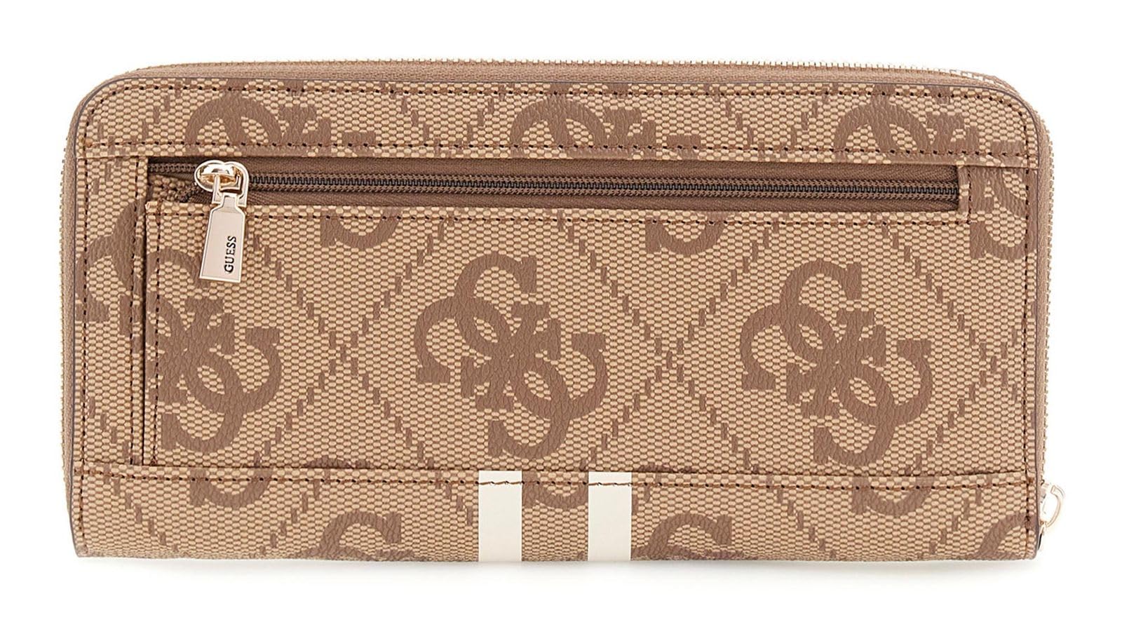 GUESS Laurel II SLG Large Zip Around Wallet L Latte Logo