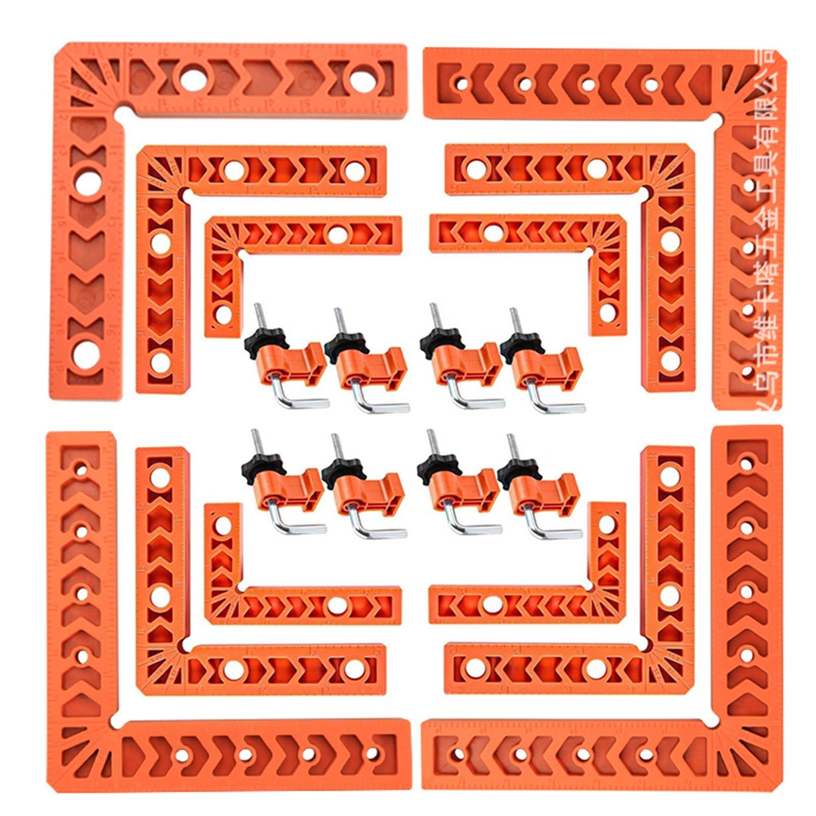 8 Set Woodworking Corner Clamps for Accurate 90 Degree Positioning Furniture Carpentry Right Angled Positioning Squares L Shaped Square Clamp