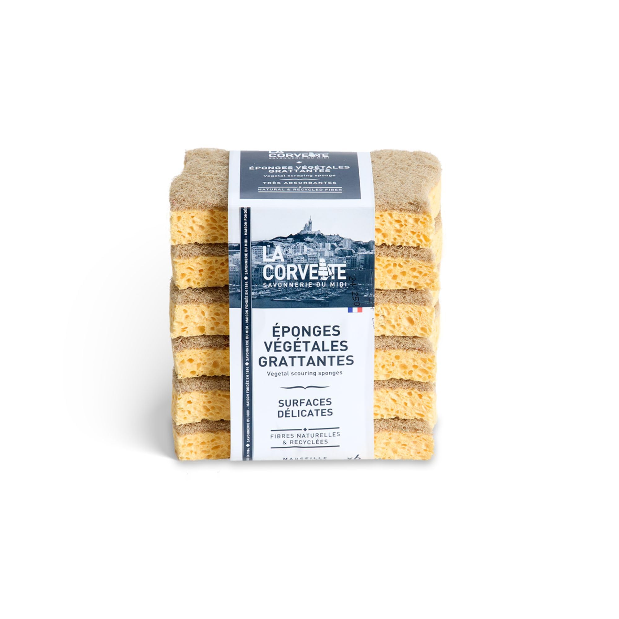 Image secondaire de Lot de 6 éponges grattantes pour surfaces délicates - Fabriquées en France