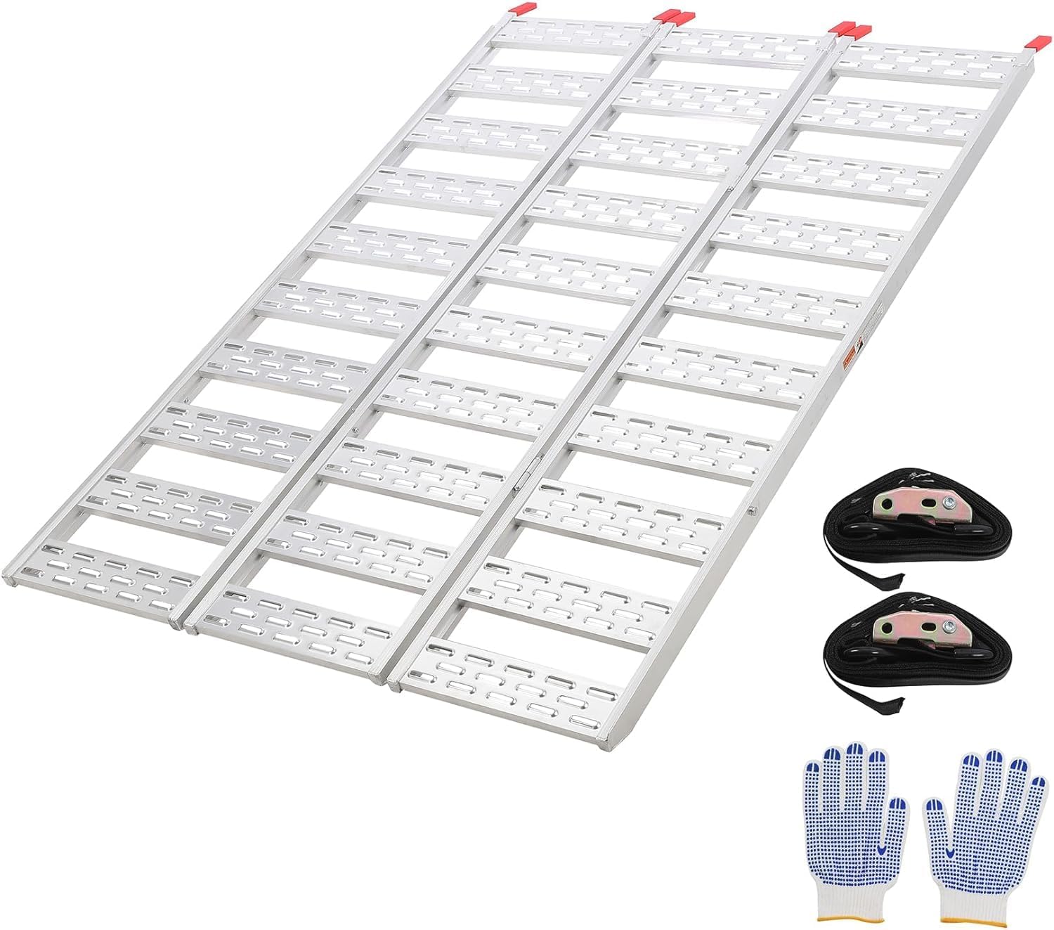 Amazon.com: FairOnly Tri-Fold Ramp with Treads, 1500lbs Aluminum ...