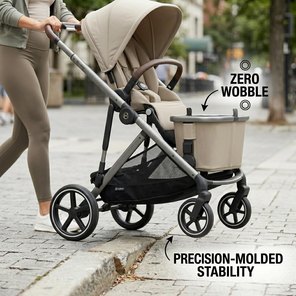 2 Pcs Stroller Adapter for Cybex Gazelle - Compatible Shopping Basket Adapter | Effortless Detachable Design | Hands-Free Convenience image 4