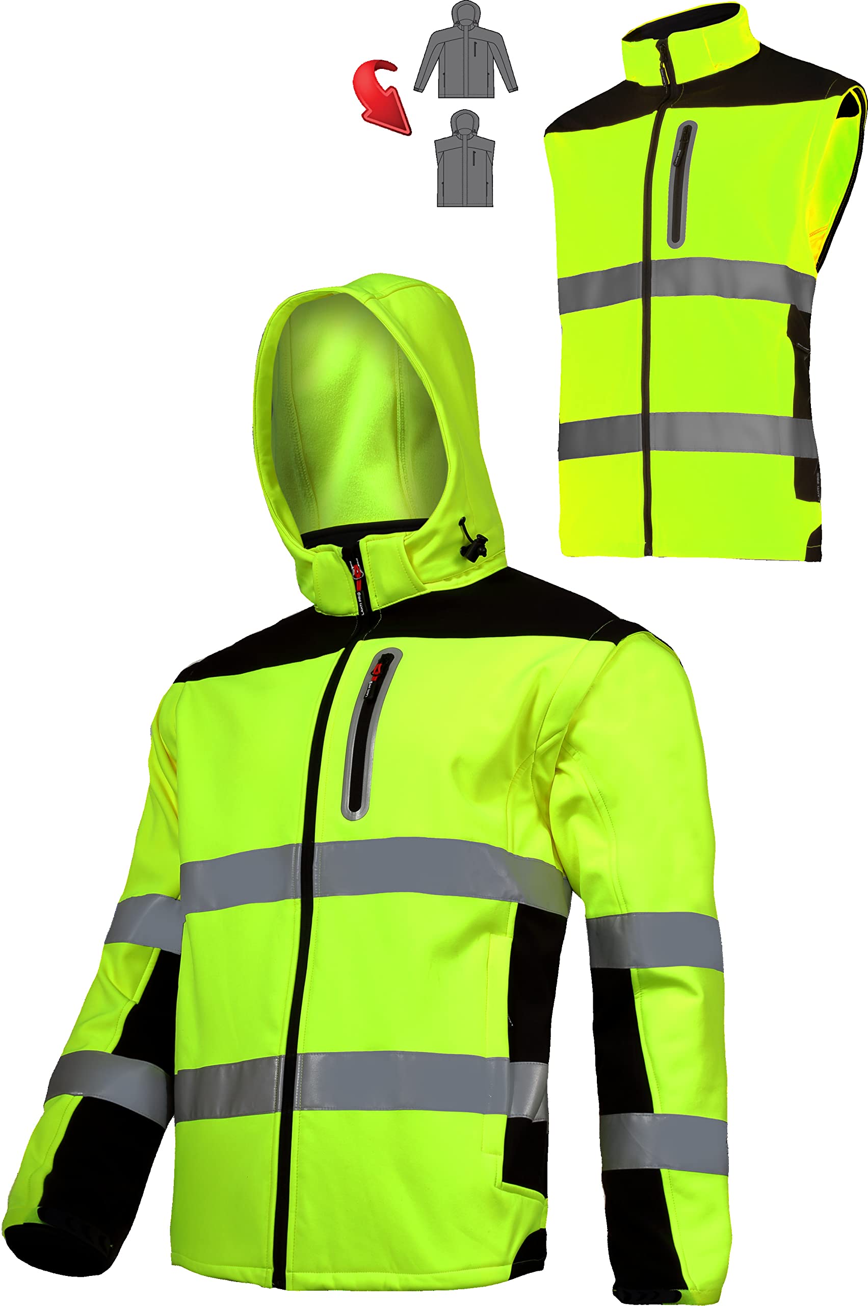 Lahti PRO Herren L409 - Warnschutzjacke Warnschutzjacke