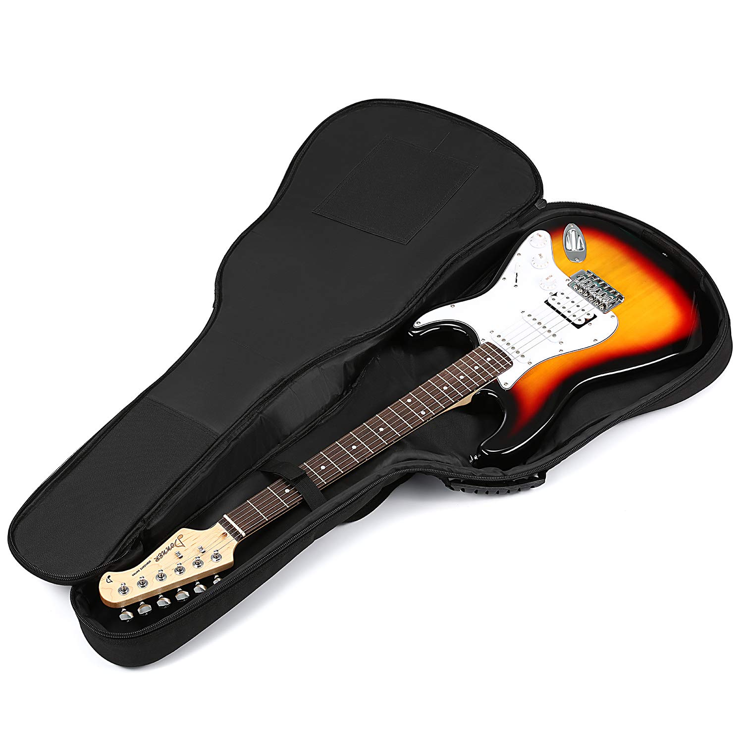 Donner Funda Guitarra Electrica de 39 Pulgadas Acolchada 12mm, Bolsa Guitarra Electrica de Acolchada 600D Ripstop Impermeable Nailon a Prueba de Polvo Suave con Correa Ajustable