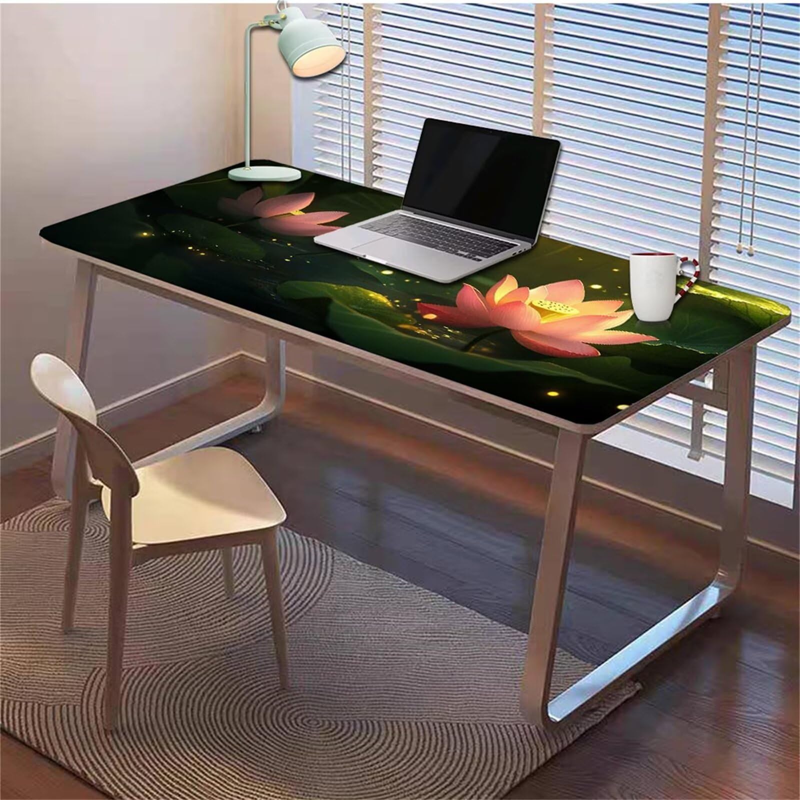 Gamingowa podkładka pod mysz 1200 x 600 x 3 mm, XXL, wodoszczelna, odporna na ścieranie, z przyszytymi krawędziami, podkładka na biurko, poprawia prędkość i precyzję, do laptopa, komputera, wzór