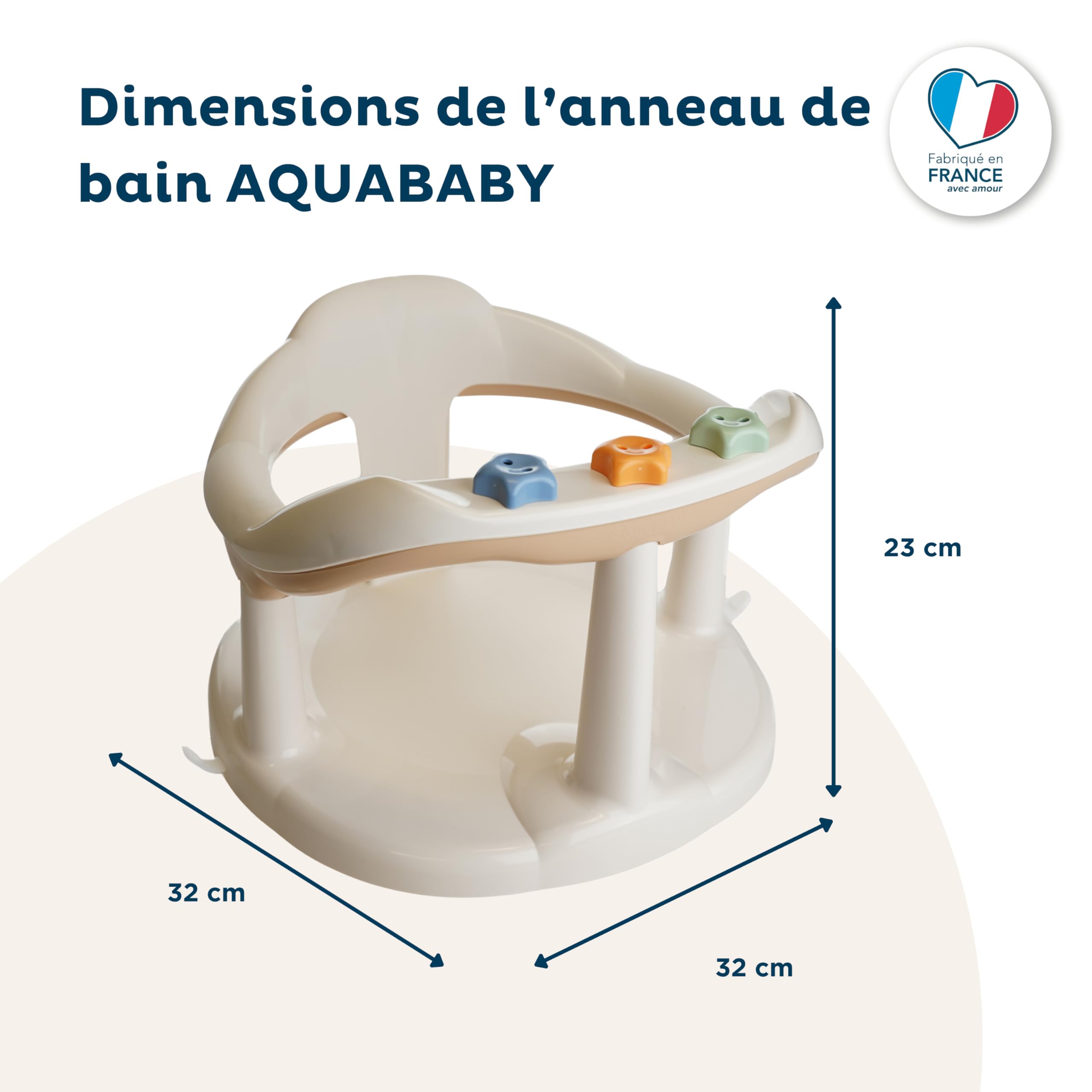 THERMOBABY Anello da bagno aquababy marrone ghiacciato