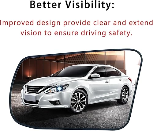 Miniatura 3 de Espejo calefactable izquierdo del lado del conductor para Altima Sentra 2013 2014 2015 2016 2017 2018 - para espejo lateral Altima Sentra con