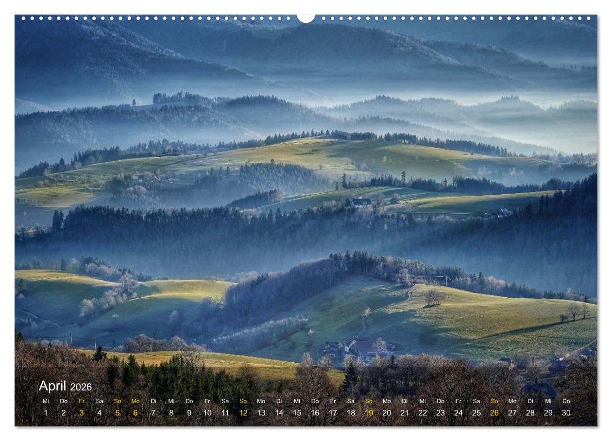 Faszination Schwarzwald (hochwertiger Premium Wandkalender 2026 DIN A2 quer), Kunstdruck in Hochglanz: Sehnsuchtsorte im Schwarzwald neu entdeckt (CALVENDO Orte)