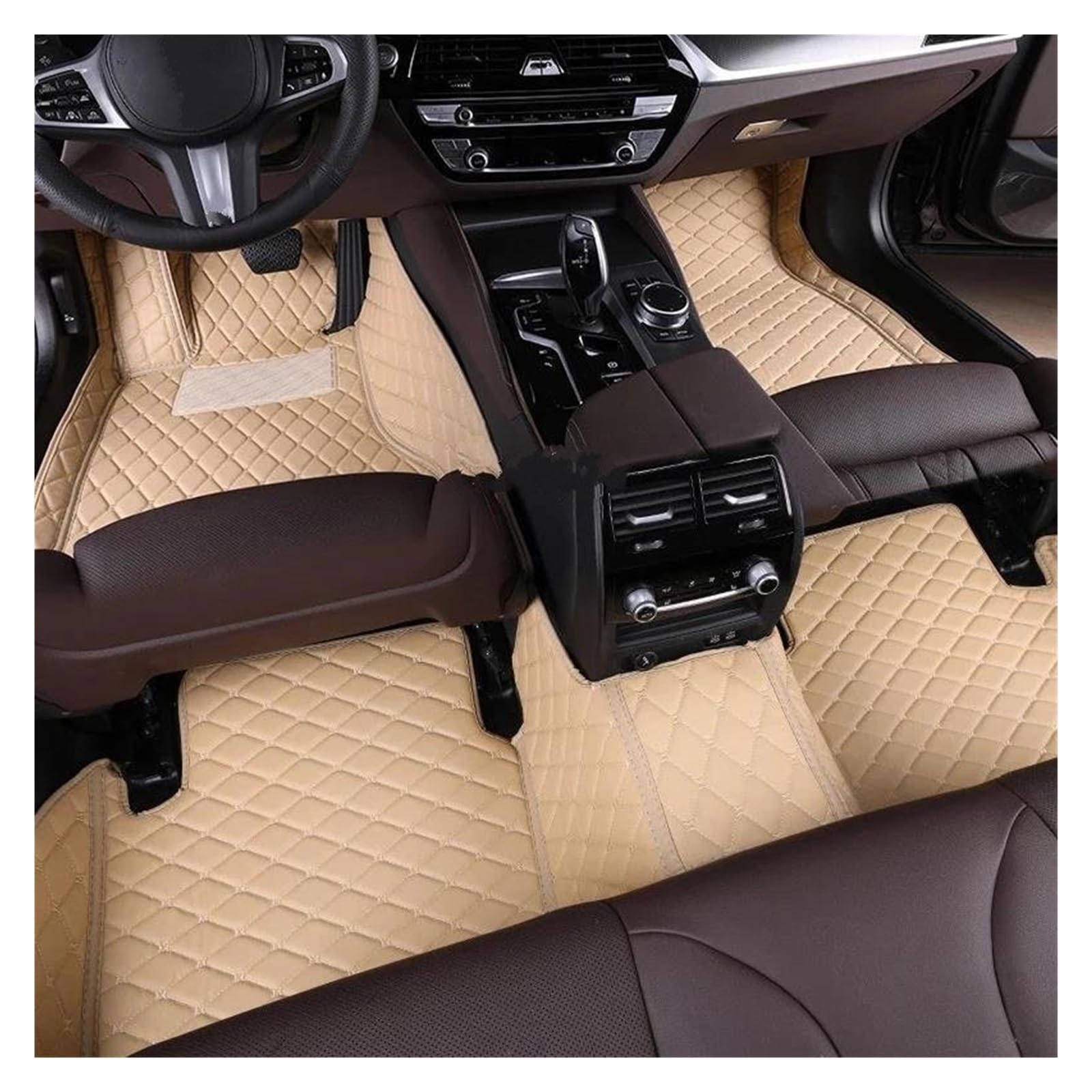 Tapis de sol Mercedes Classe E W213 beige similicuir PU
